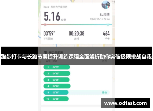 跑步打卡与长跑节奏提升训练课程全面解析助你突破极限挑战自我